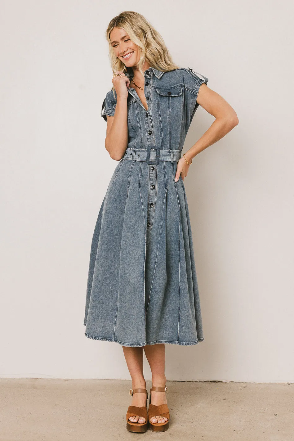 Walter Denim Midi Dress - FINAL SALE sold by bohme