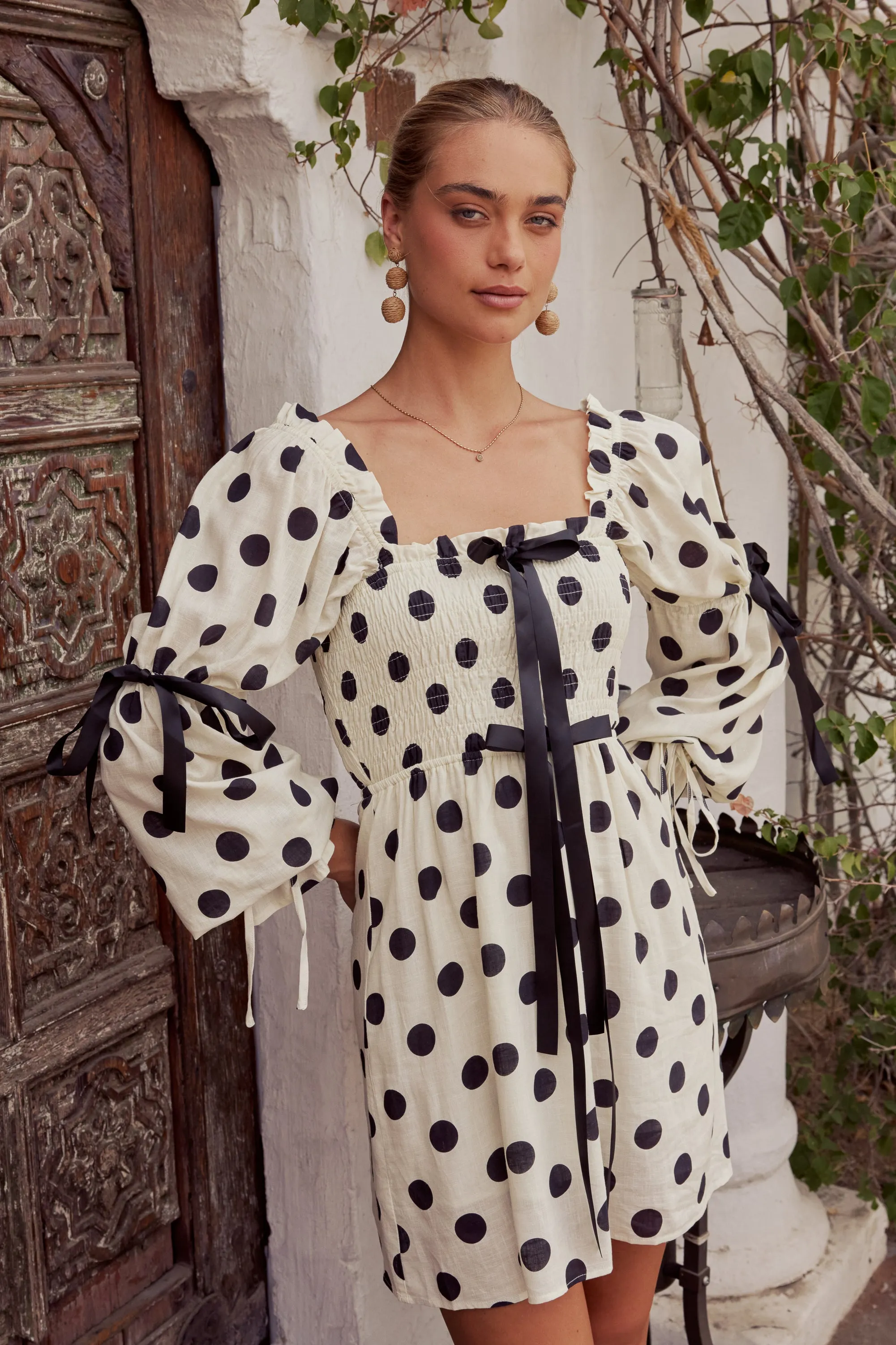 Frances Polka Dot Mini Dress sold by bohme product image thumbnail 4