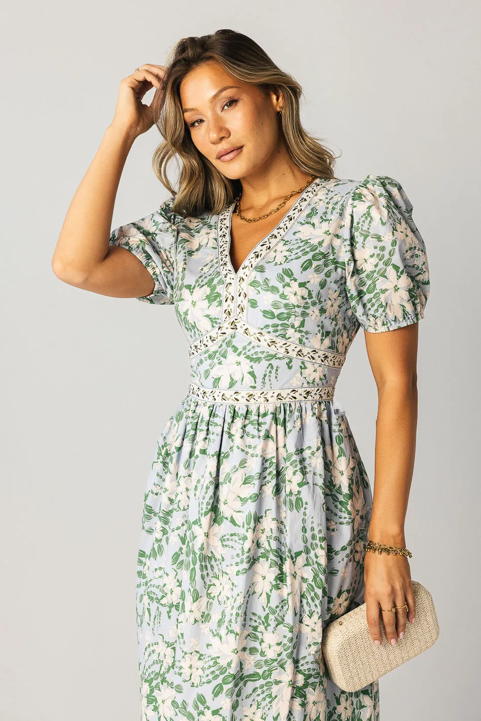 Teo Floral Maxi Dress - FINAL SALE sold by bohme product image thumbnail 3