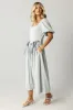 Elyse Gingham Maxi Dress sold by bohme
