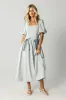Elyse Gingham Maxi Dress sold by bohme
