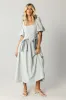 Elyse Gingham Maxi Dress sold by bohme