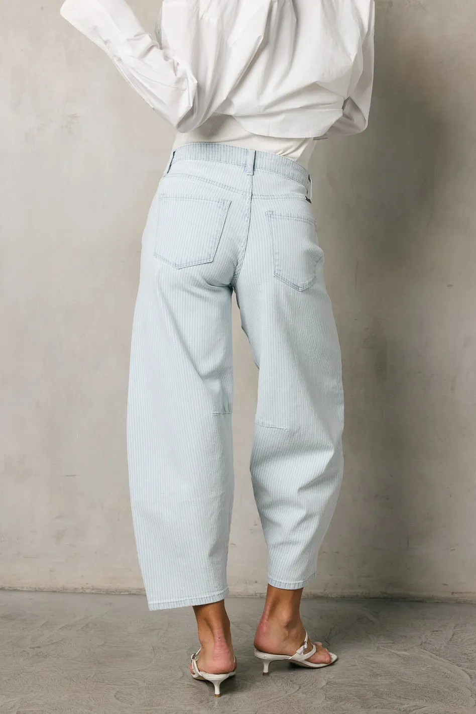 Cade Striped Barrel Jeans - FINAL SALE sold by bohme product image thumbnail 3