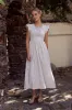 Amani Plaid Maxi Dress sold by bohme