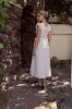 Amani Plaid Maxi Dress sold by bohme