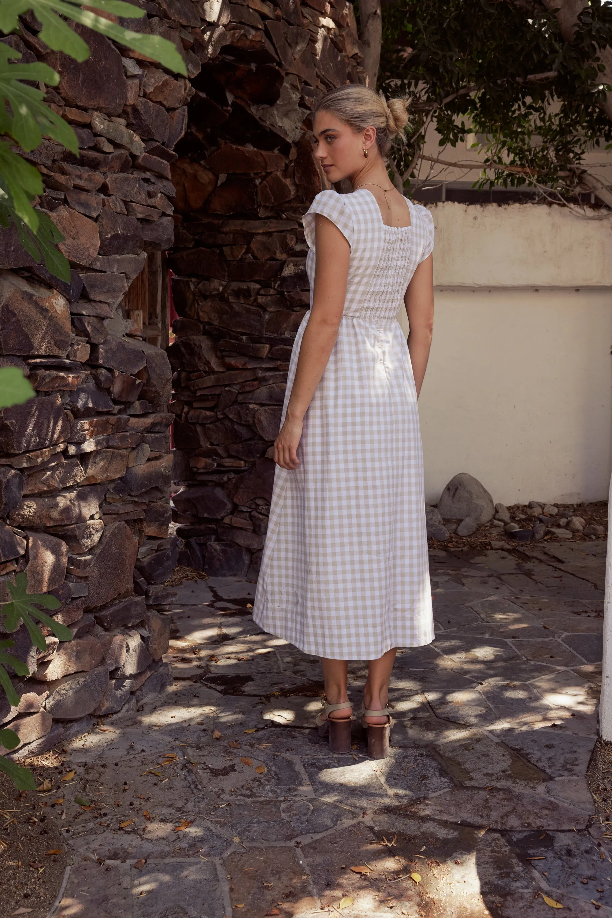 Amani Plaid Maxi Dress - FINAL SALE sold by bohme product image thumbnail 3