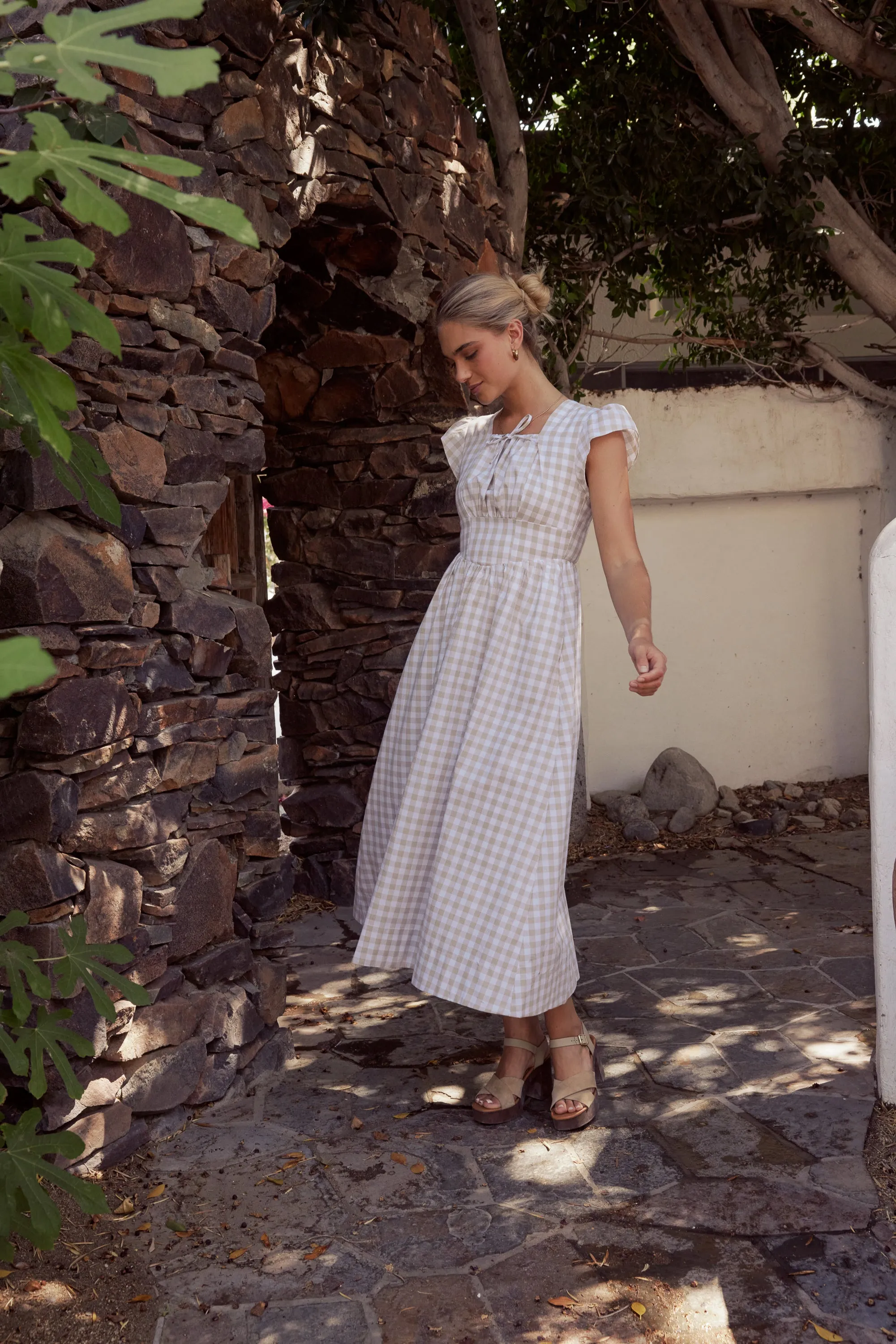 Amani Plaid Maxi Dress - FINAL SALE sold by bohme product image thumbnail 5