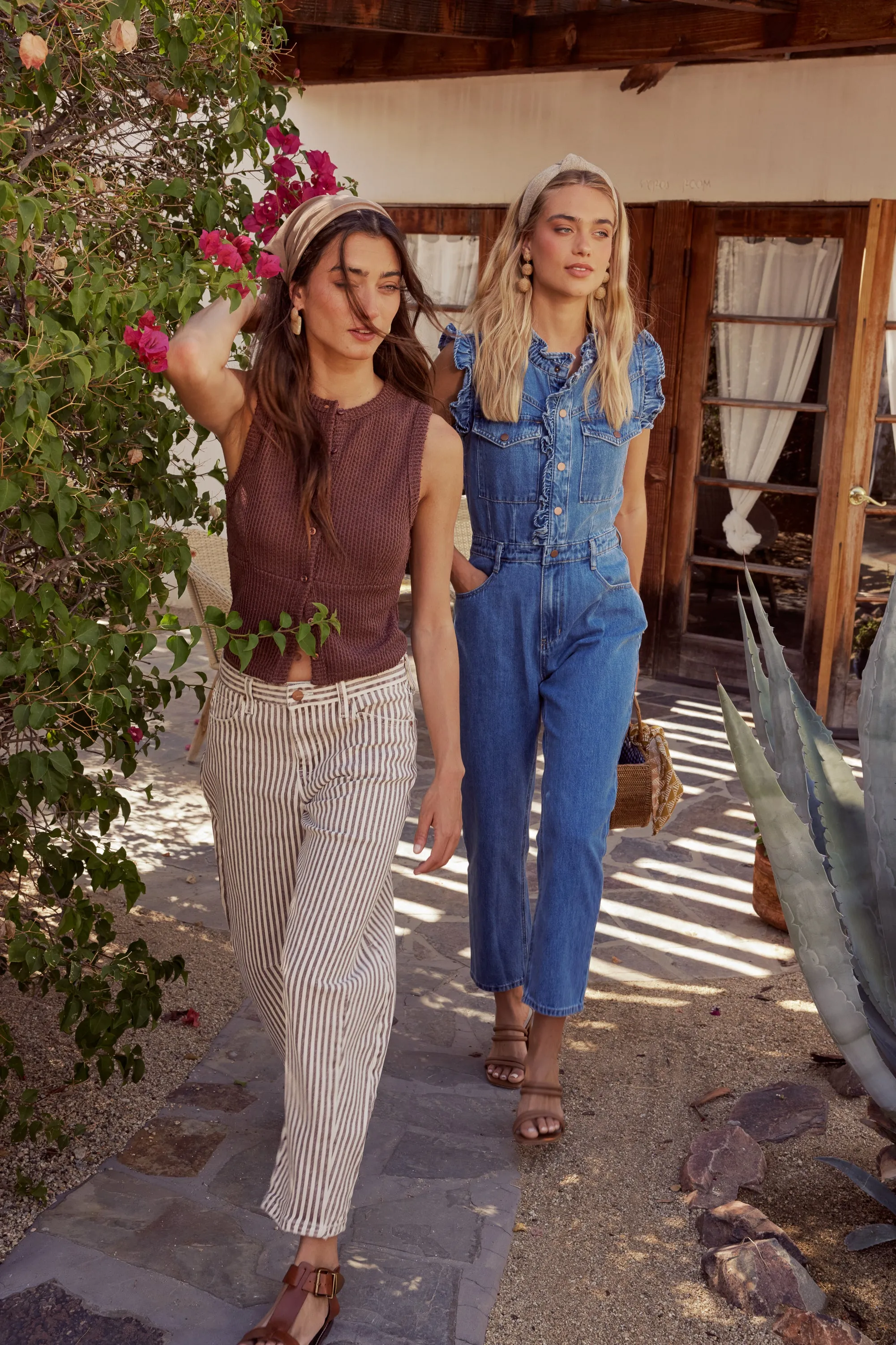 Griffin Knit Tank Top in Wine sold by bohme product image thumbnail 5