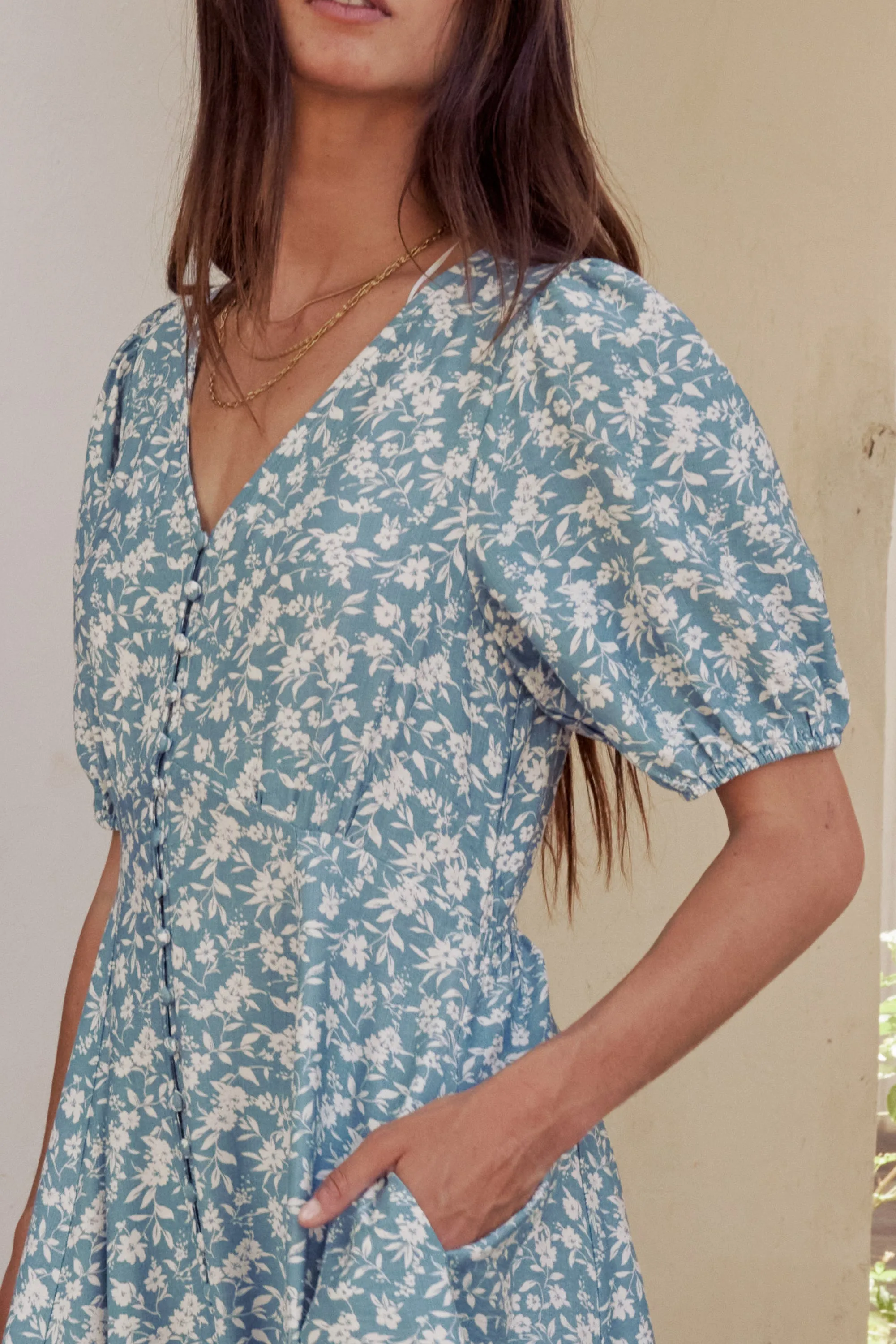 Sandra Button Front Maxi Dress sold by bohme product image thumbnail 3