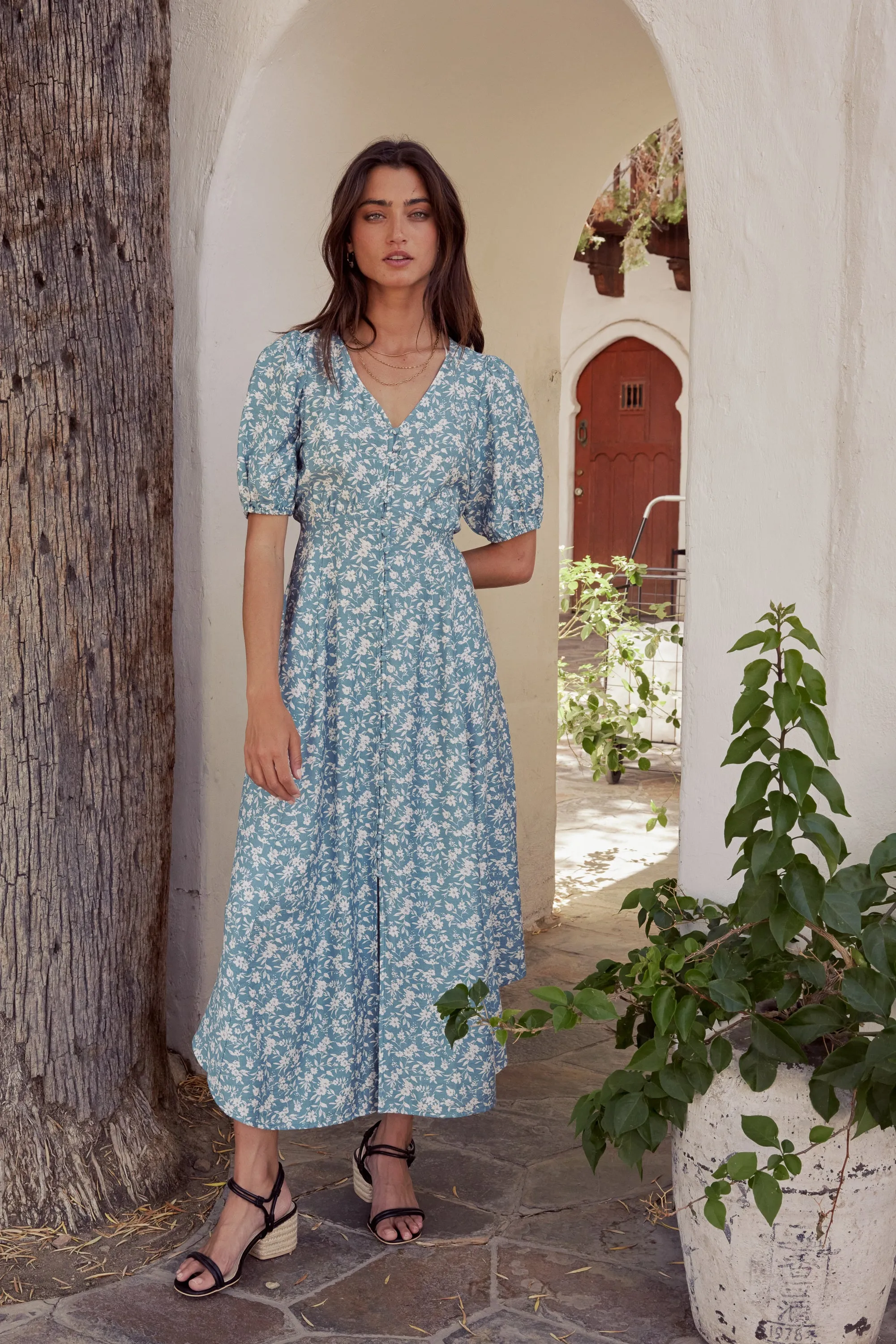 Sandra Button Front Maxi Dress sold by bohme product image thumbnail 2