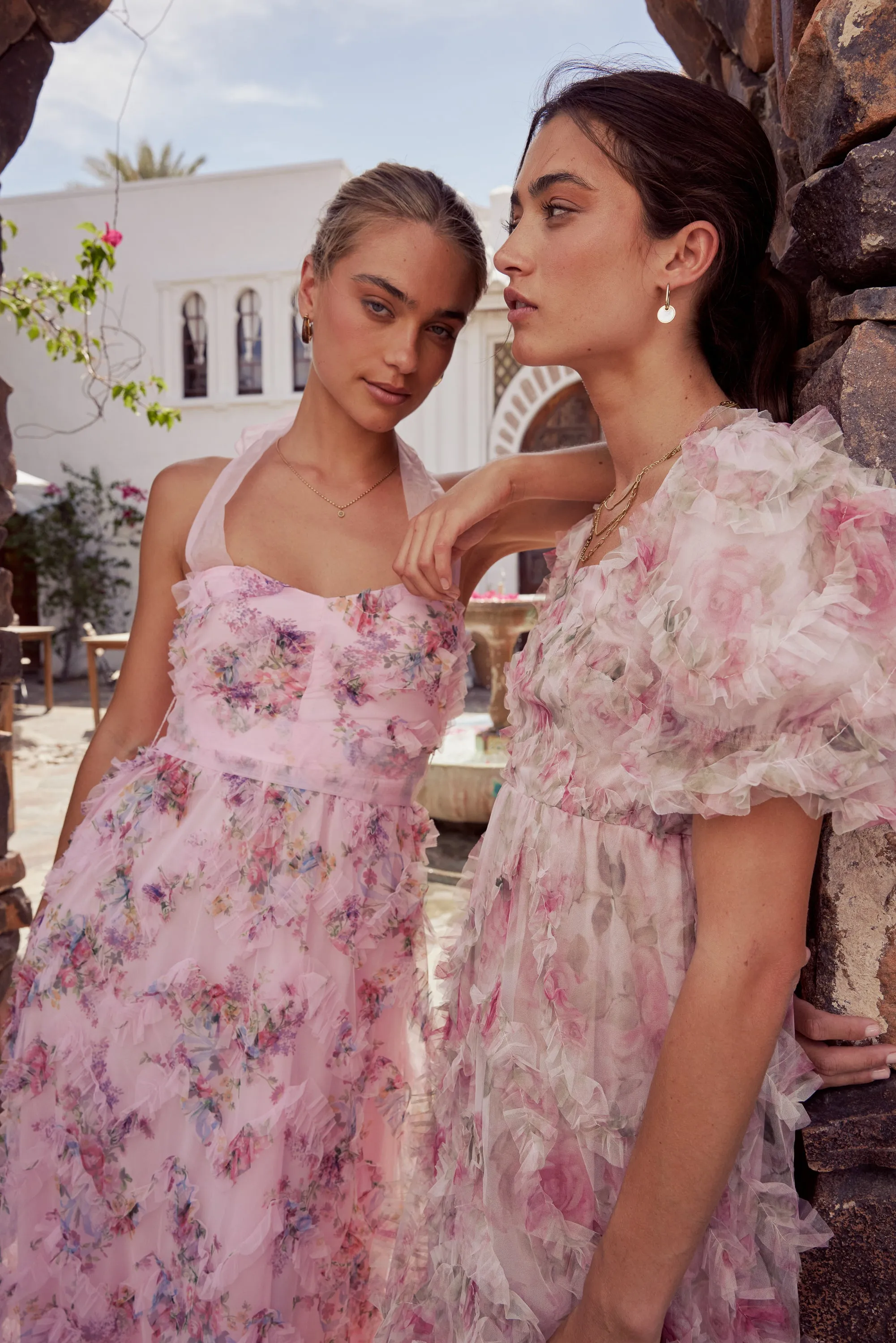 Brynn Ruffle Midi Dress - FINAL SALE sold by bohme product image thumbnail 2