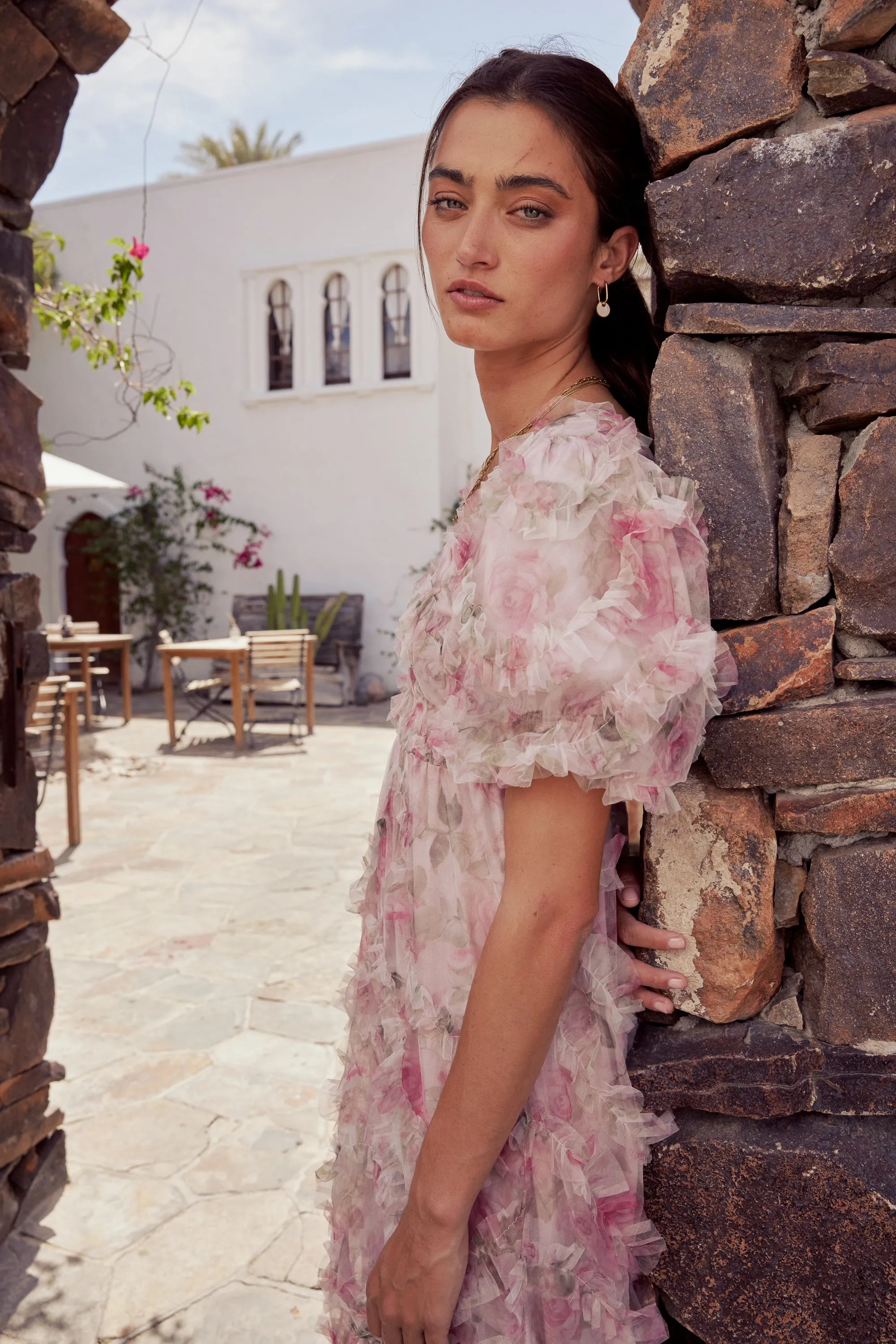 Marina Ruffle Maxi Dress - FINAL SALE sold by bohme product image thumbnail 5