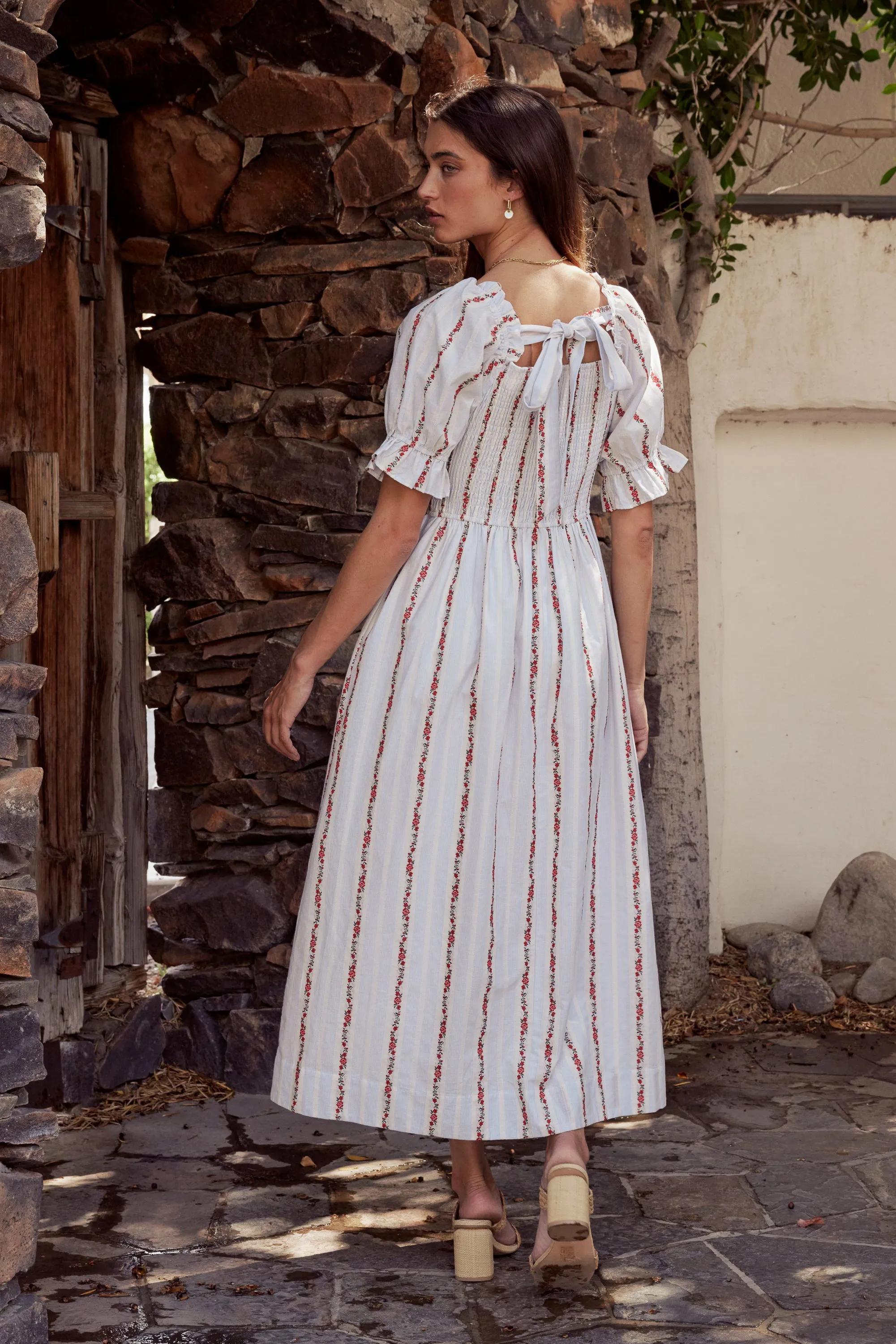 Effie Embroidered Midi Dress - FINAL SALE sold by bohme product image thumbnail 4