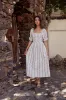 Effie Embroidered Midi Dress sold by bohme