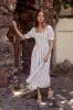 Effie Embroidered Midi Dress sold by bohme