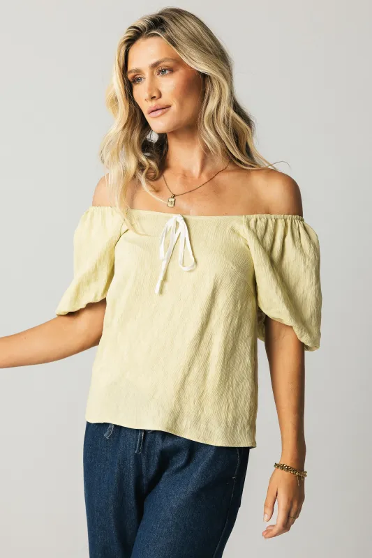 Anora Blouse in Green sold by bohme