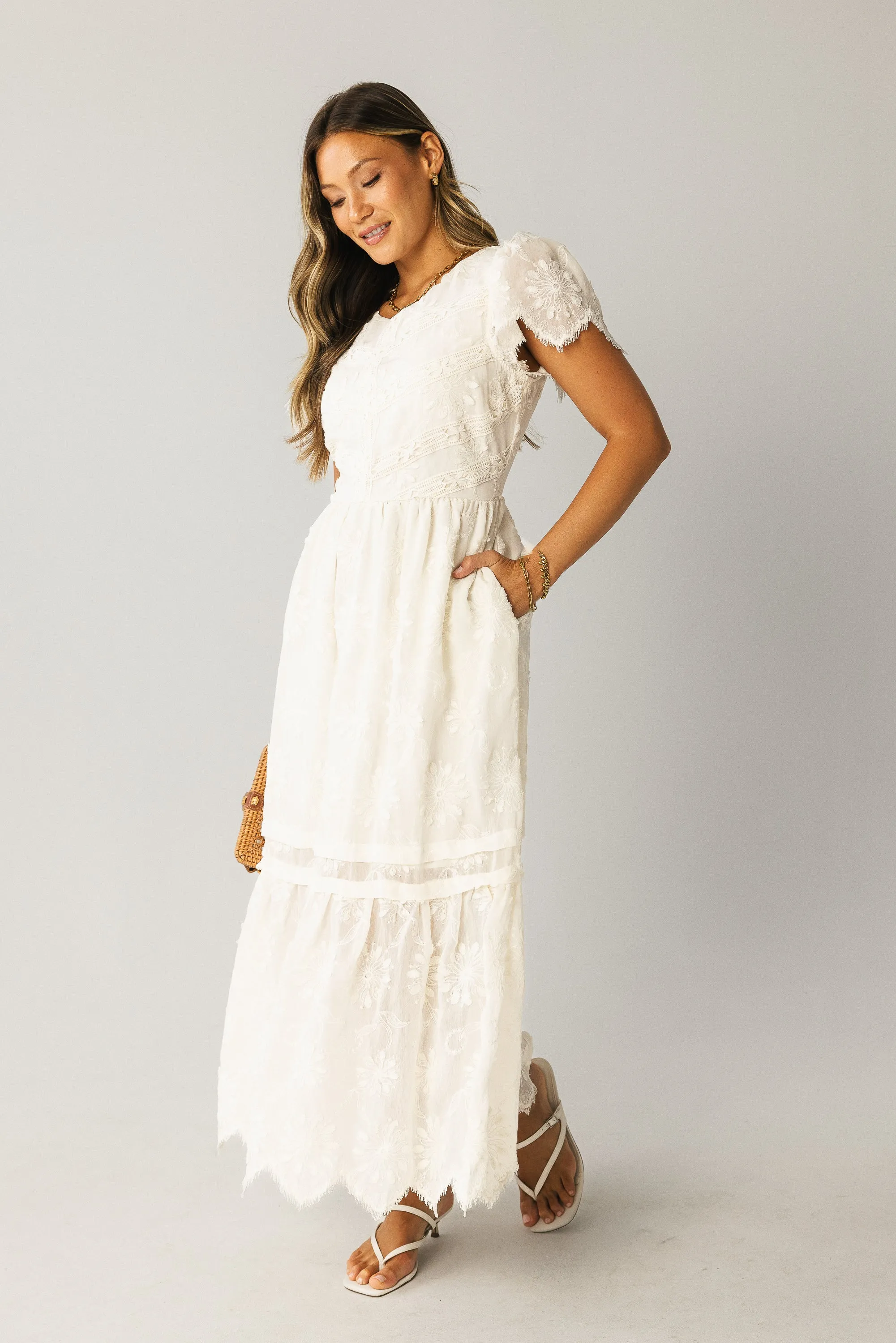 Macie Lace Maxi Dress - FINAL SALE sold by bohme product image thumbnail 5