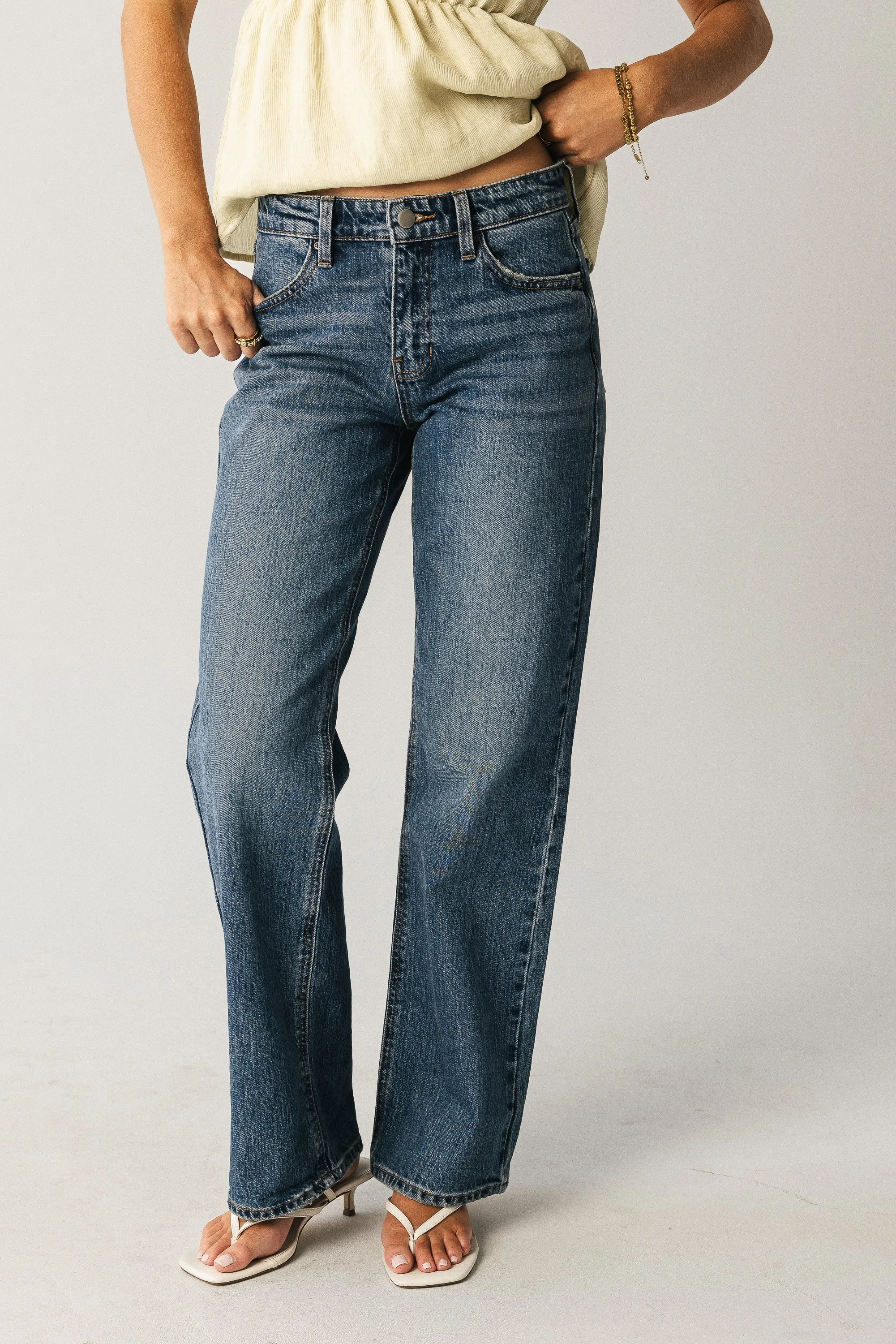 Marshall Straight Leg Jeans in Dark Wash sold by bohme product image thumbnail 3