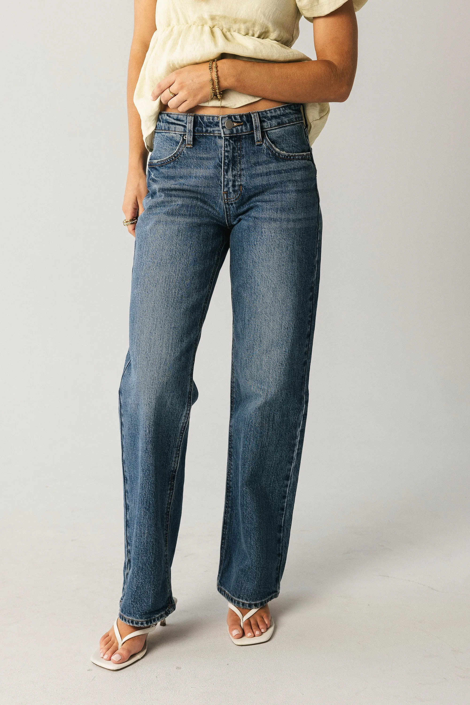 Marshall Straight Leg Jeans in Dark Wash sold by bohme product image thumbnail 4