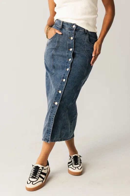Kylo Denim Maxi Skirt sold by bohme