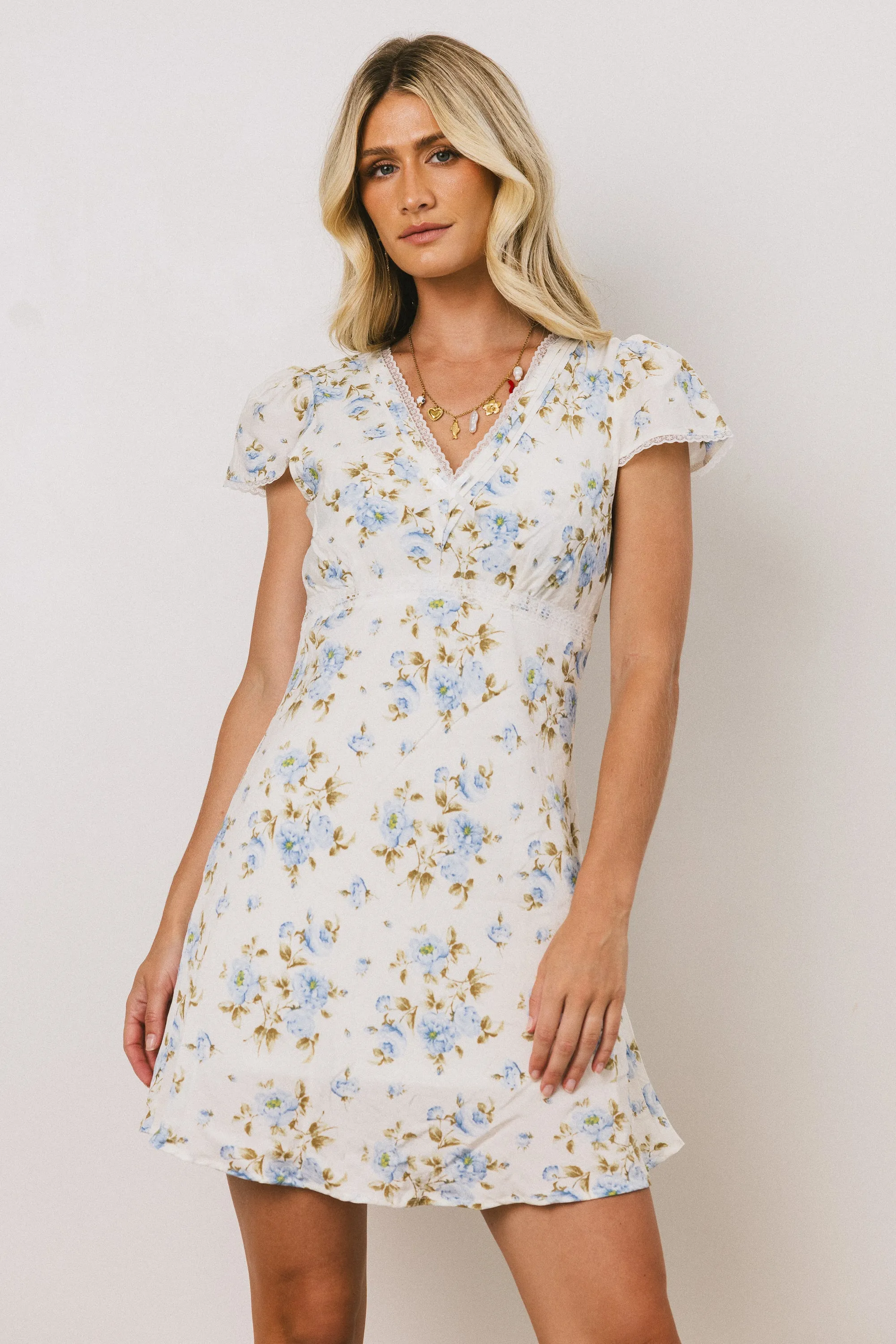 Leo Lace Trim Mini Dress - FINAL SALE sold by bohme