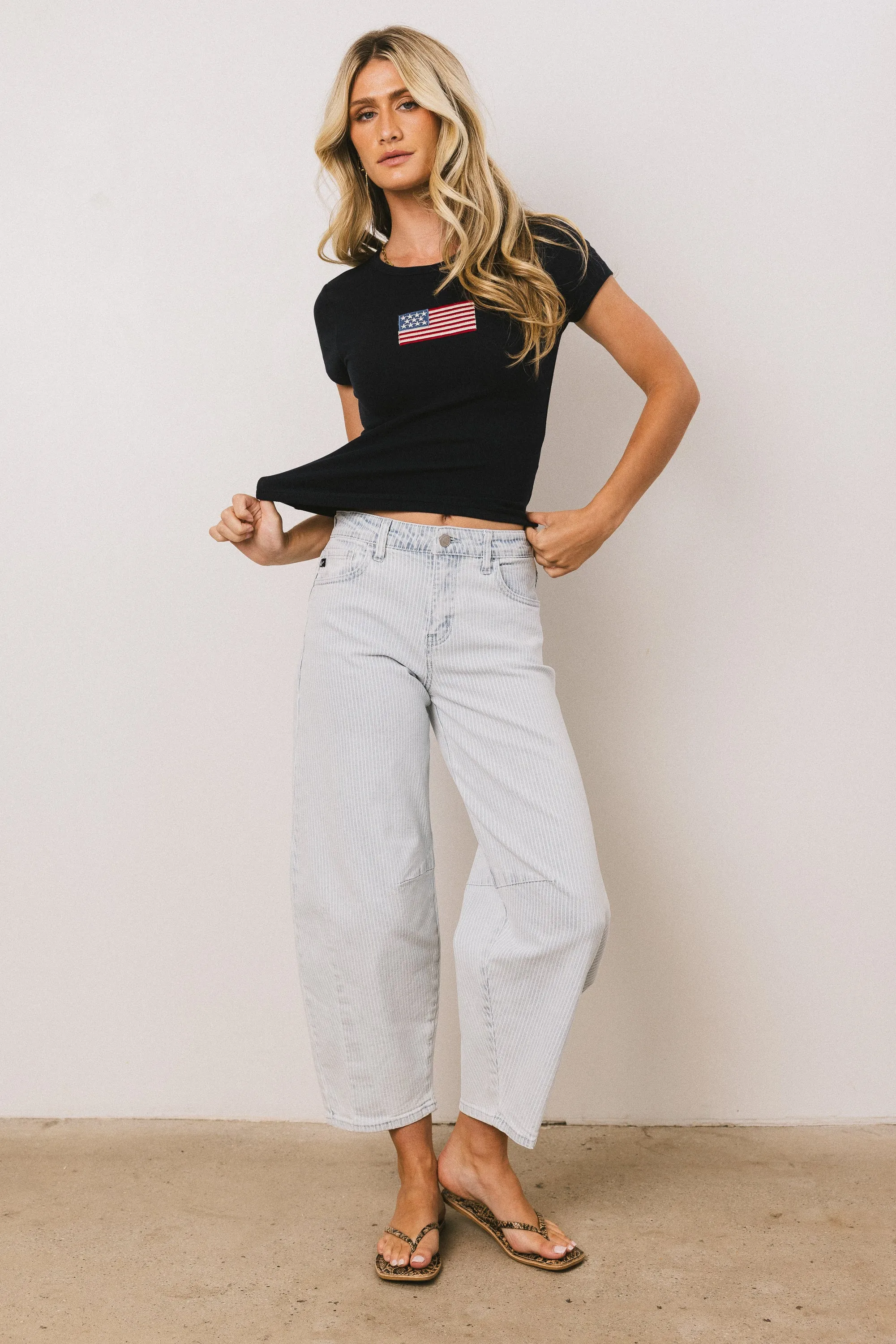 American Flag Tee in Navy - FINAL SALE sold by bohme product image thumbnail 5