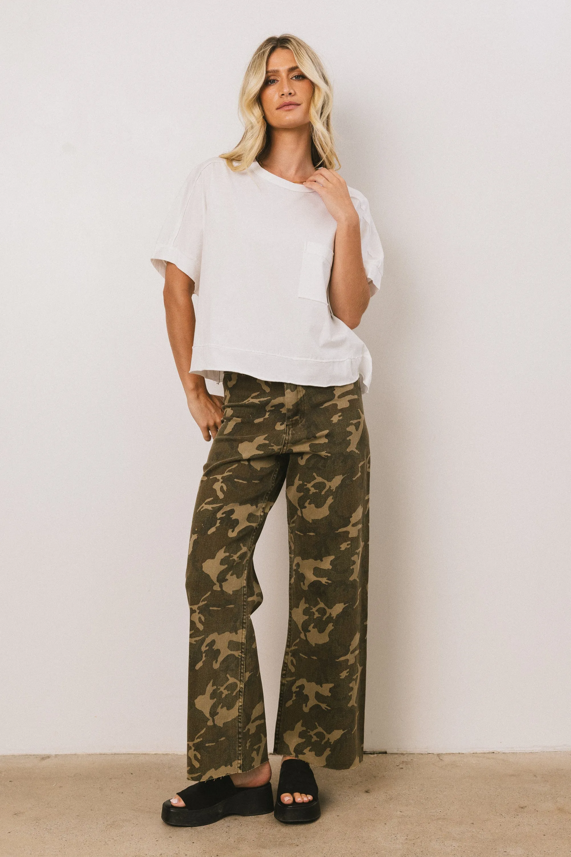 Ria Boxy Tee in White sold by bohme product image thumbnail 2