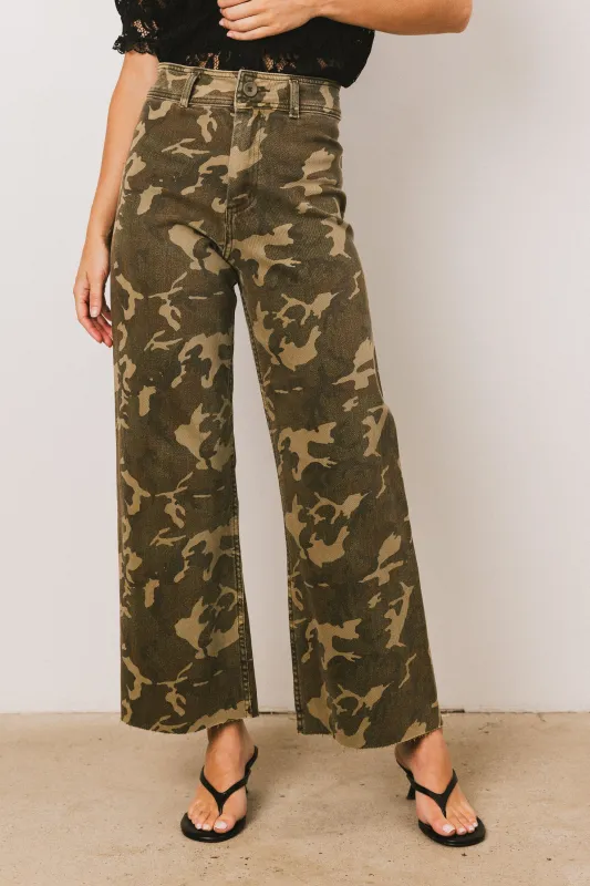 Atlas Camo Wide-Leg Jeans - FINAL SALE sold by bohme