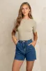 Mabel Denim Shorts sold by bohme