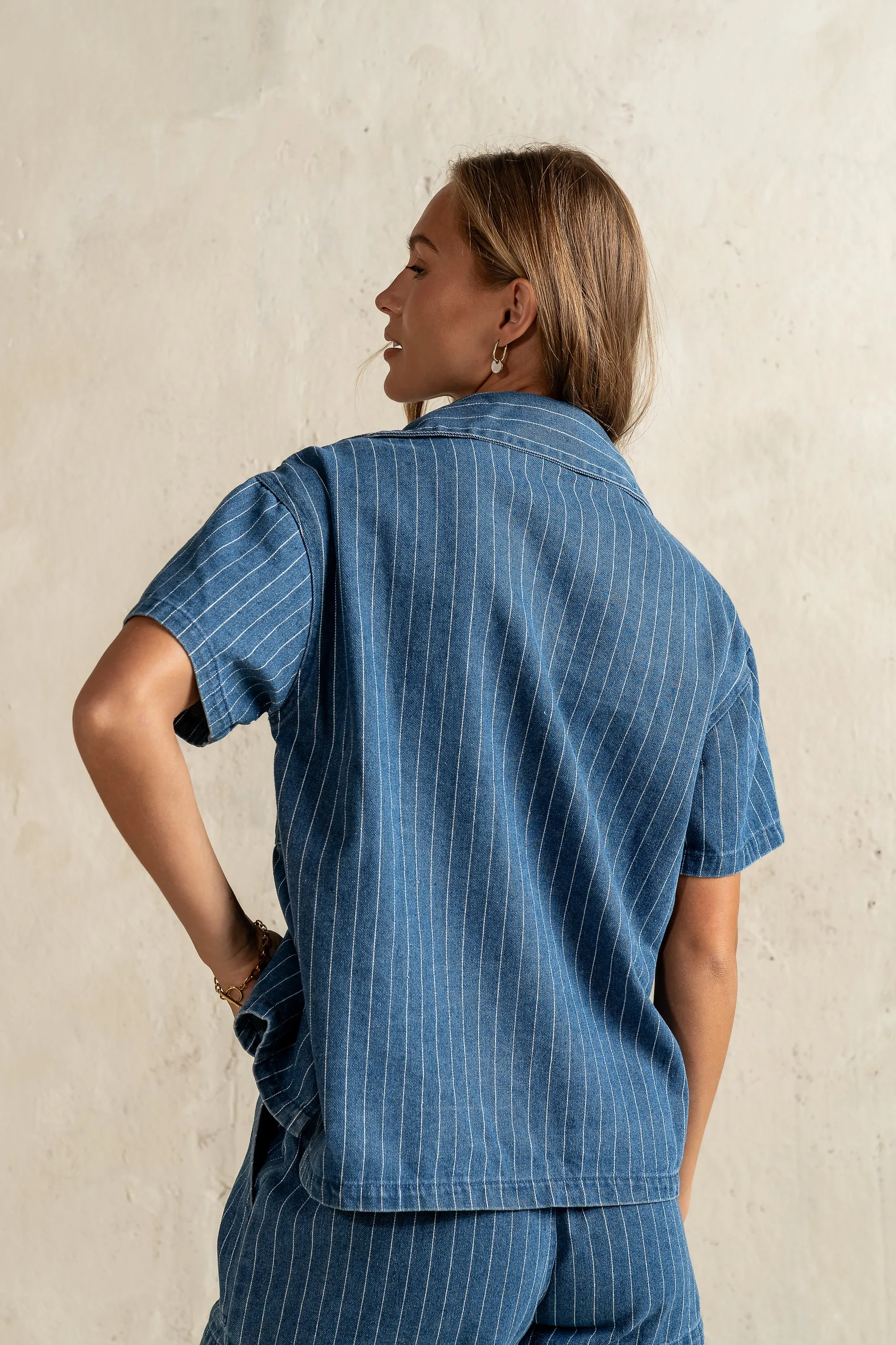 Daisy Striped Button Up sold by bohme product image thumbnail 5