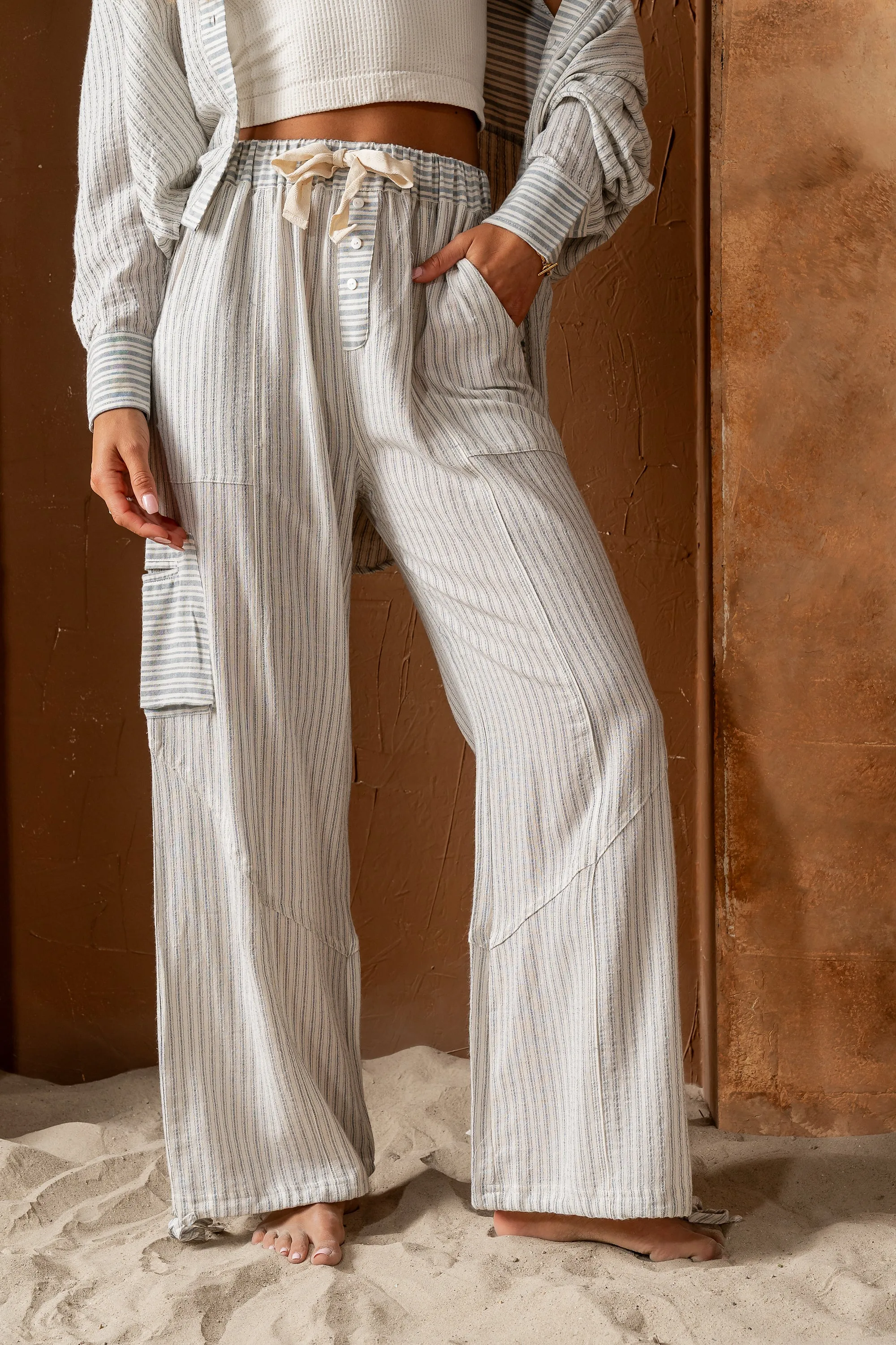 Diana Striped Joggers - FINAL SALE sold by bohme