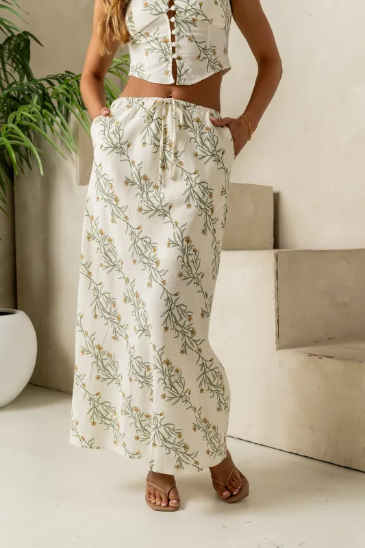 Hallie Floral Maxi Skirt - FINAL SALE sold by bohme
