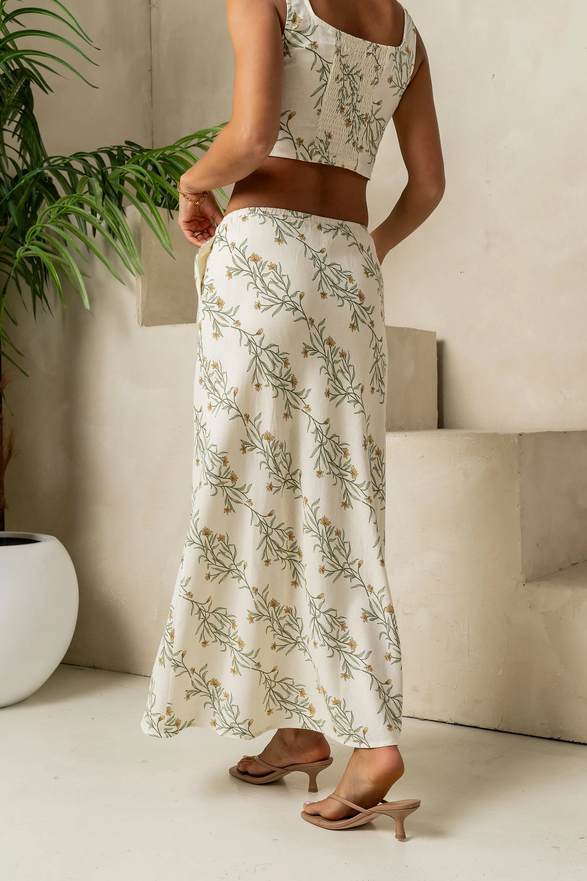 Hallie Floral Maxi Skirt - FINAL SALE sold by bohme product image thumbnail 3