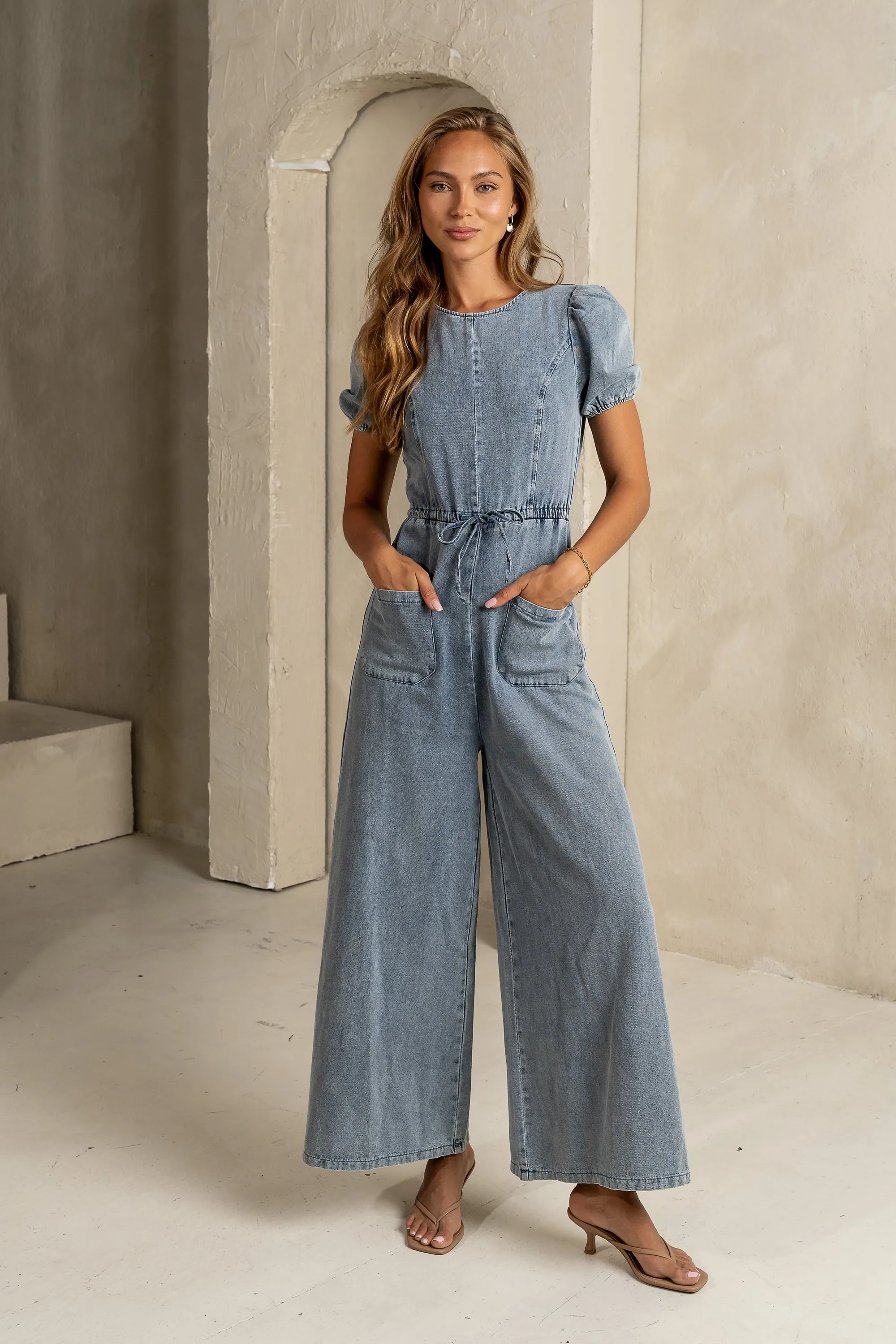 Rory Denim Jumpsuit sold by bohme
