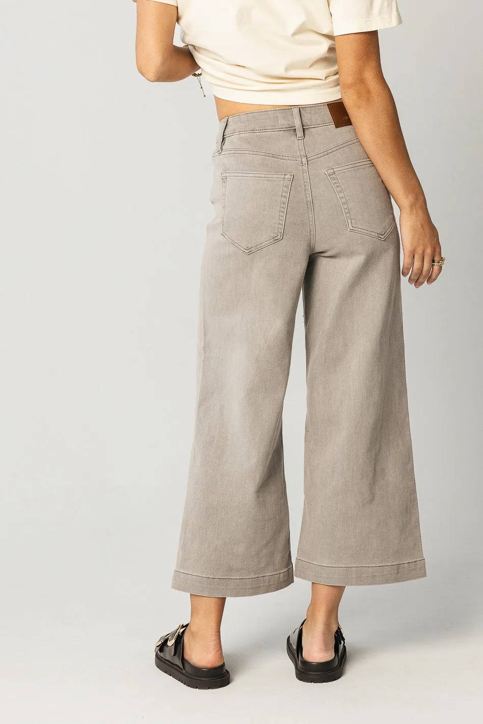 Oliver Extra Wide Leg Jeans in Gray - FINAL SALE sold by bohme product image thumbnail 2