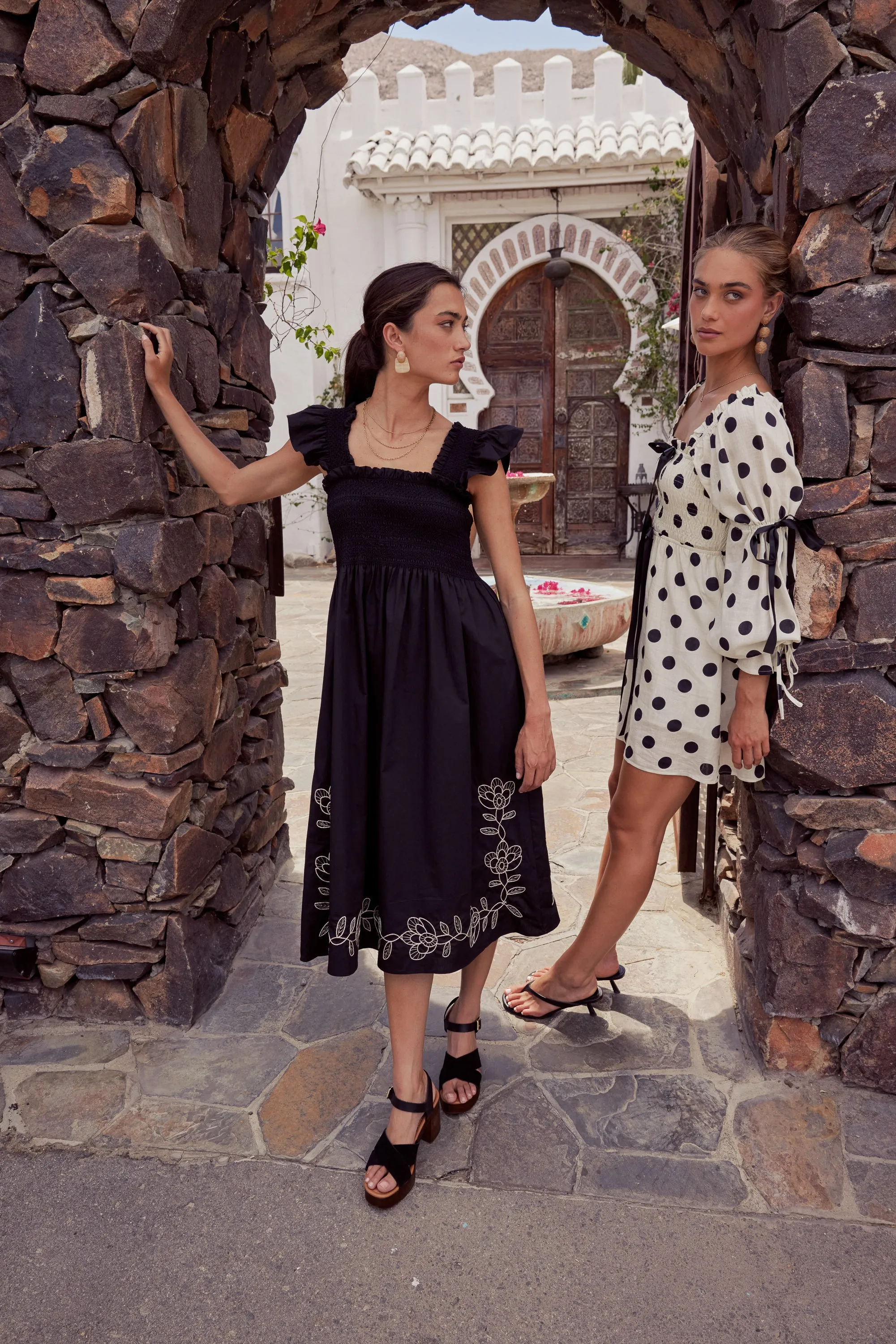 Lane Embroidered Midi Dress in Black - FINAL SALE sold by bohme product image thumbnail 2