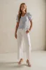 Violet Knit Top in Light Blue sold by bohme