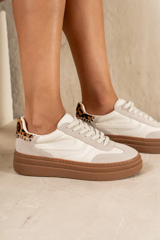 Steve Madden Dodge Platform Sneakers in Bone sold by bohme