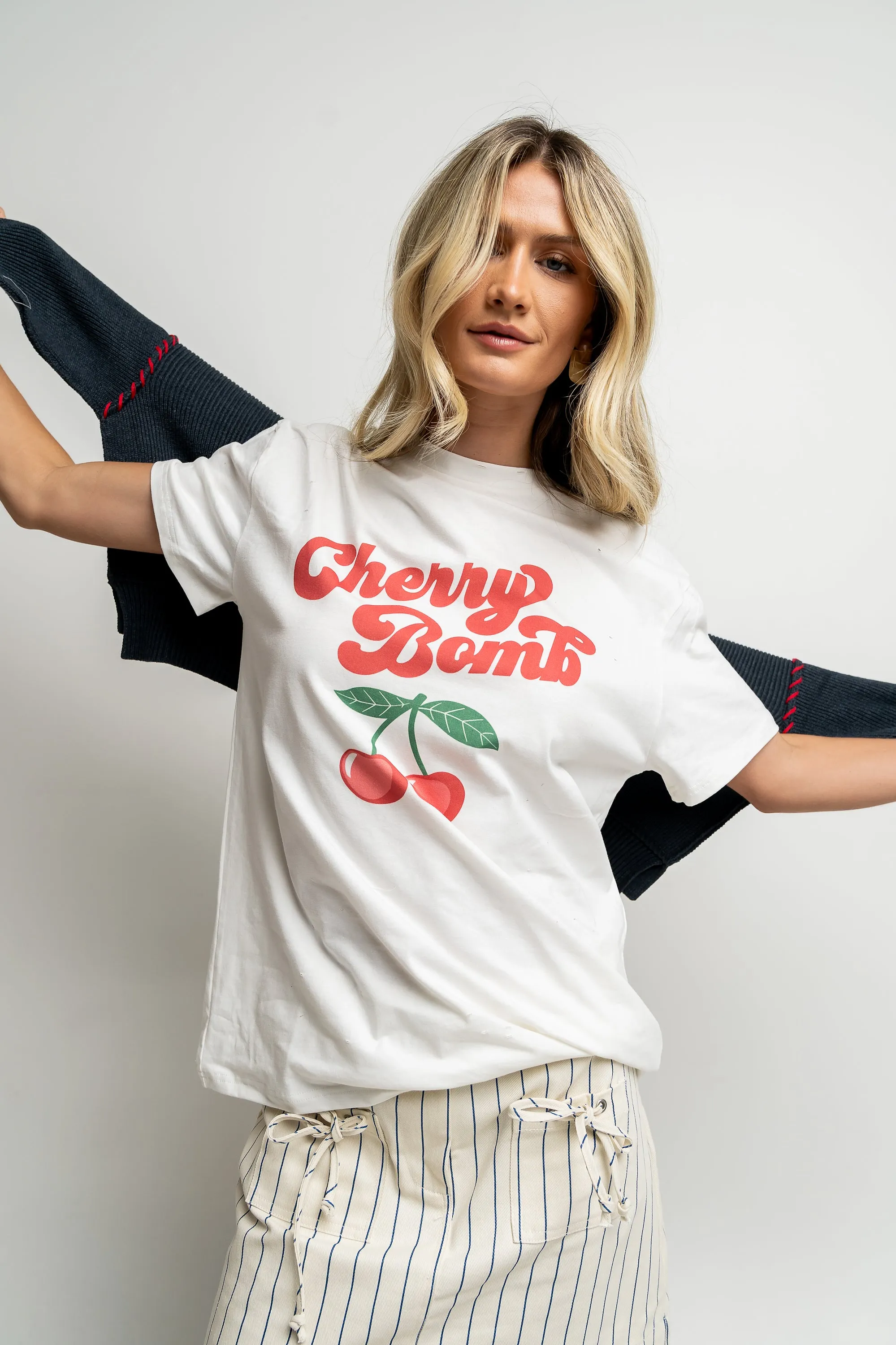 Cherry Bomb Graphic Tee - FINAL SALE sold by bohme product image thumbnail 4