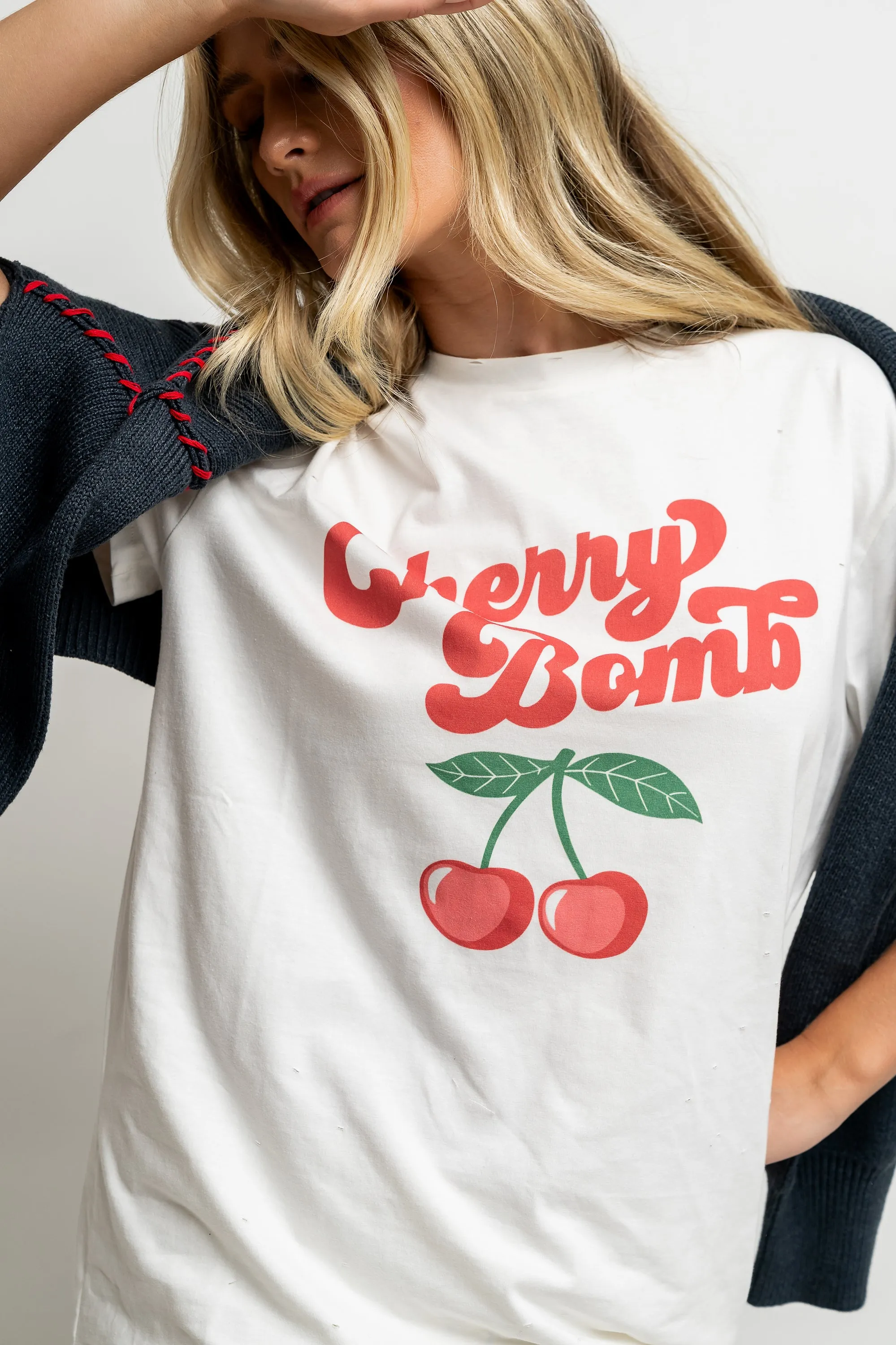 Cherry Bomb Graphic Tee - FINAL SALE sold by bohme product image thumbnail 5