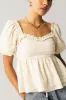 Wilder Blouse in Natural sold by bohme