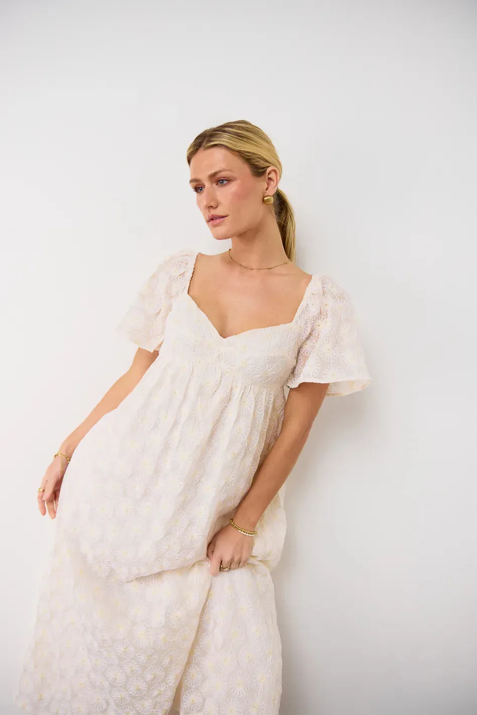 Natalia Floral Embroidered Dress - FINAL SALE sold by bohme product image thumbnail 4