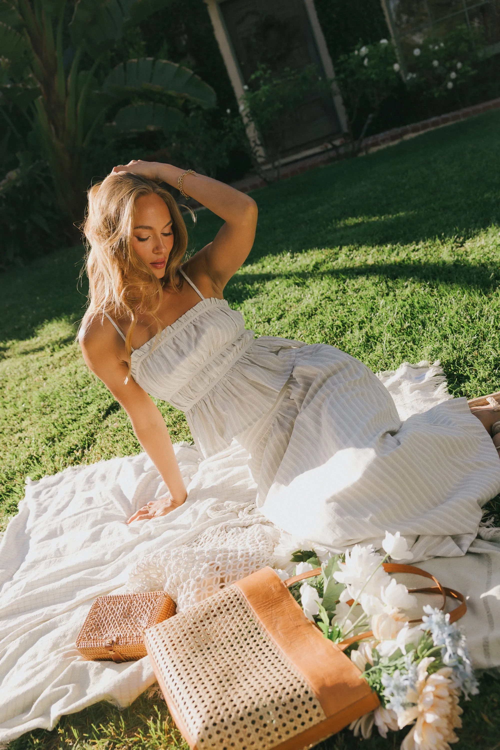 Maisey Striped Maxi Skirt sold by bohme