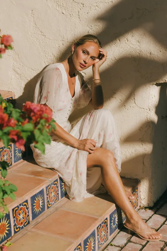 PREORDER- Nicole Floral Maxi Dress sold by bohme