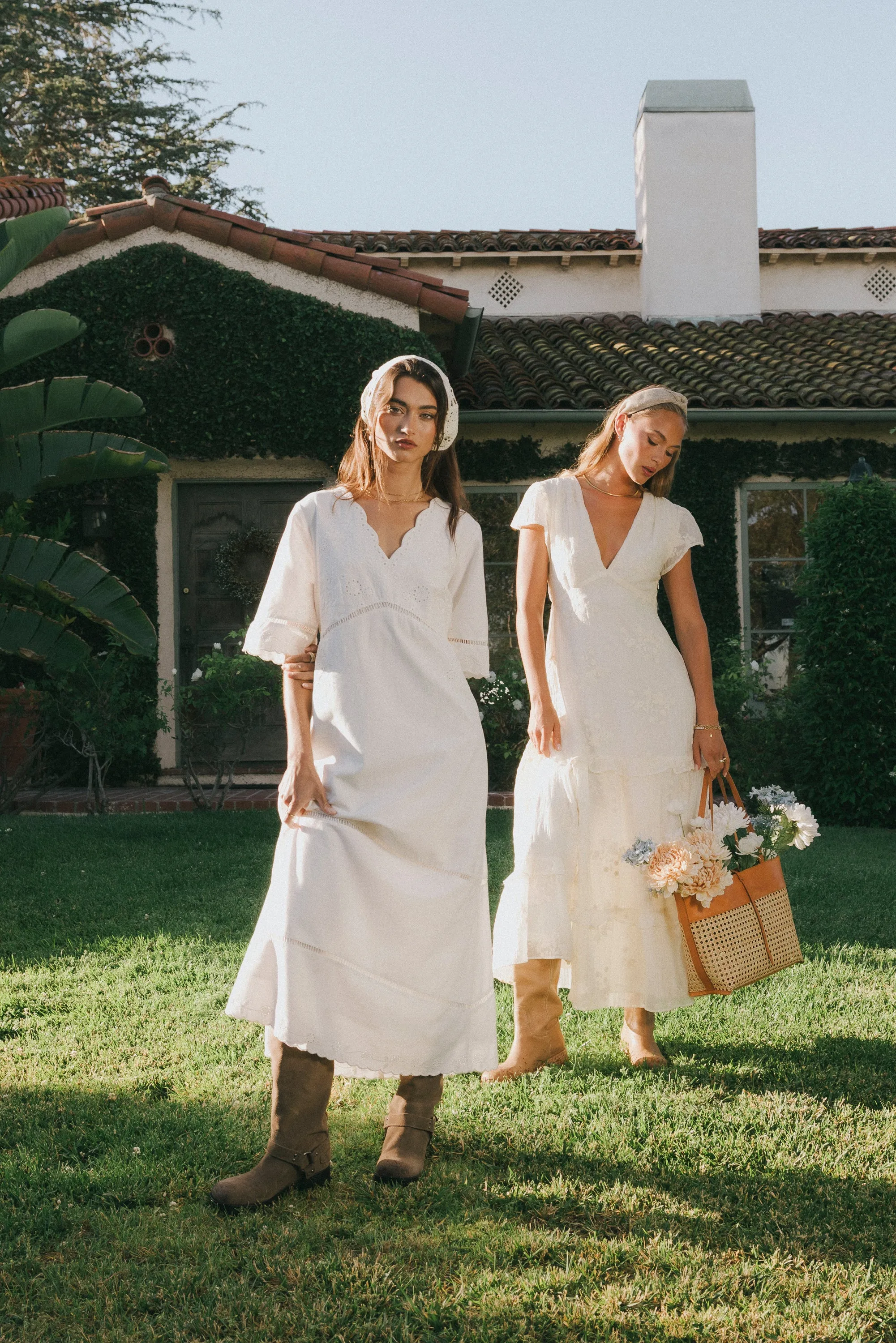 Paulina Embroidered Maxi Dress - FINAL SALE sold by bohme product image thumbnail 4