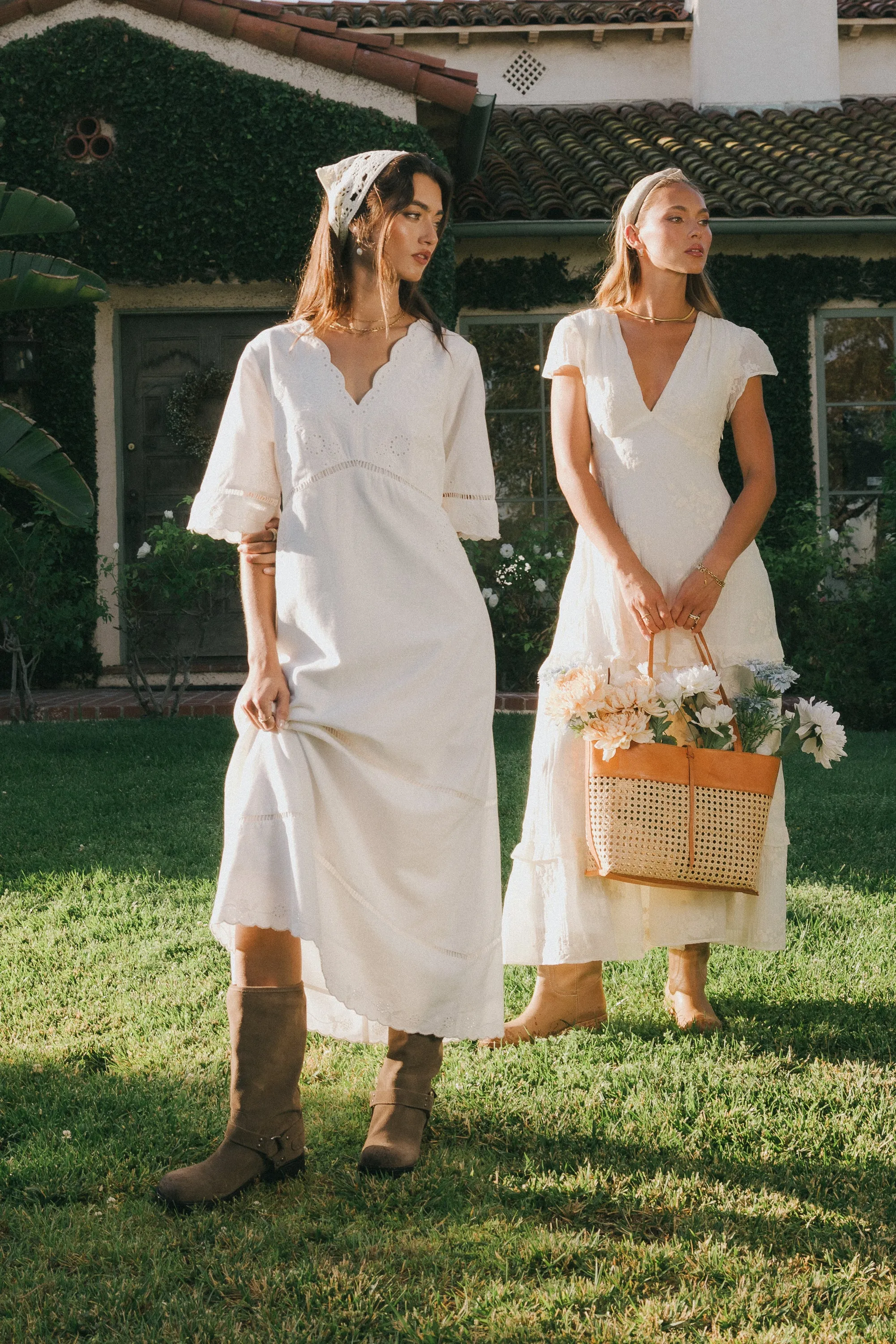 Paulina Embroidered Maxi Dress - FINAL SALE sold by bohme