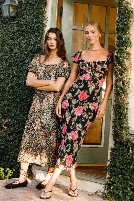Vienna Floral Maxi Dress sold by bohme