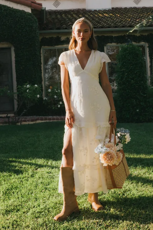 Sol Embroidered Maxi Dress sold by bohme