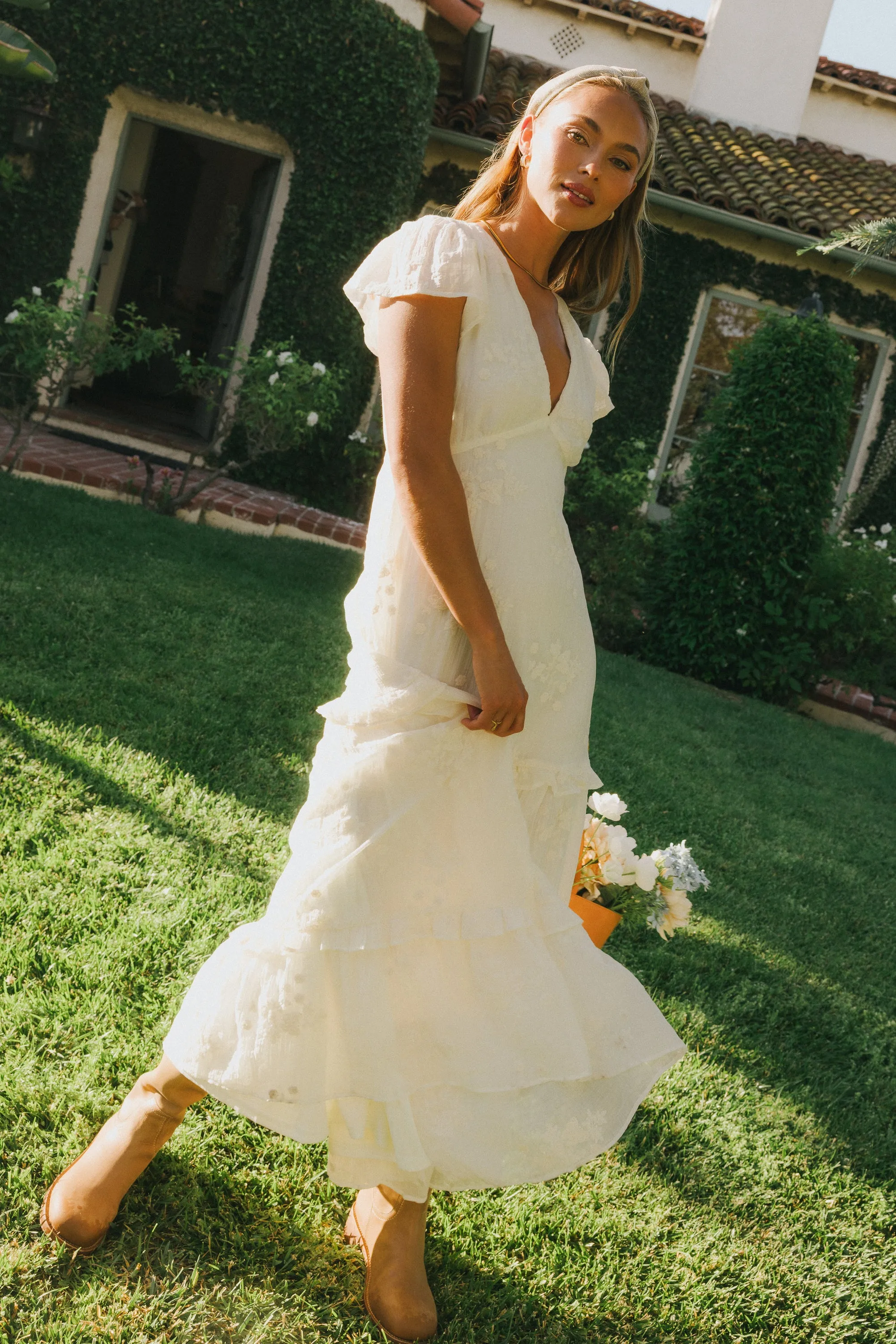 Sol Embroidered Maxi Dress sold by bohme product image thumbnail 5
