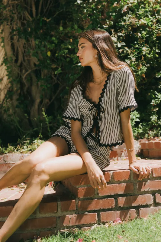 Estella Scalloped Top sold by bohme